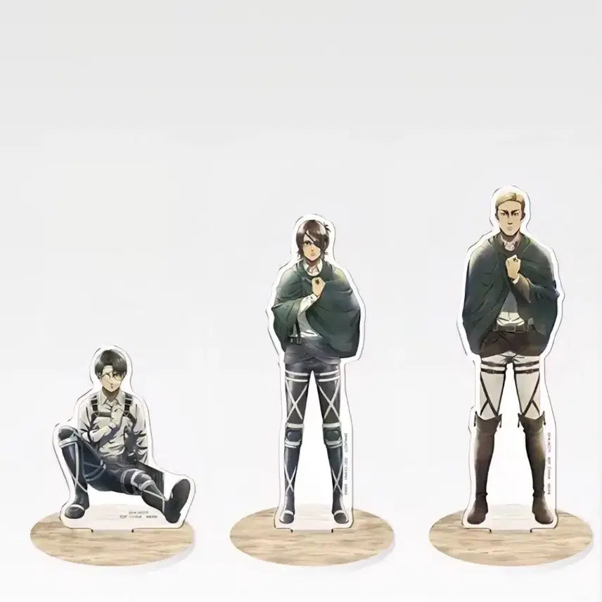 [BUNJANG] Attack on Titan Kuji Levi, Hange, Erwin Acrylic Stand Bundle Set / 진격의거인 각자의결의 리바이, 한지, 엘빈 아크릴 스탠드 일괄