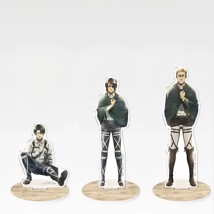 [BUNJANG] Attack on Titan Kuji Levi, Hange, Erwin Acrylic Stand Bundle Set / 진격의거인 각자의결의 리바이, 한지, 엘빈 아크릴 스탠드 일괄