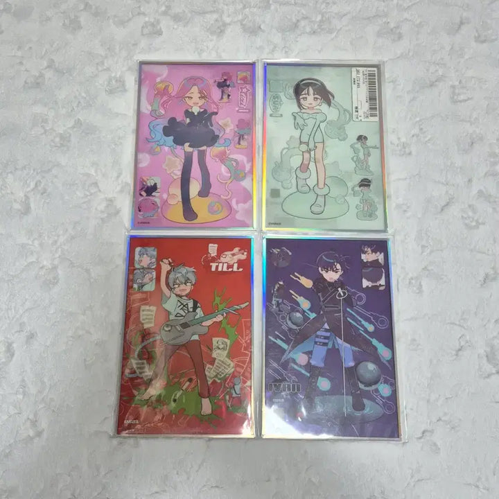 [BUNJANG] Alien Stage A-Stage New Year Acrylic Board Mijoo Sua Til Ivan Bundle Set / 에일리언 스테이지 에이스테 신년 아크릴 보드 미지 수아 틸 이반 일괄