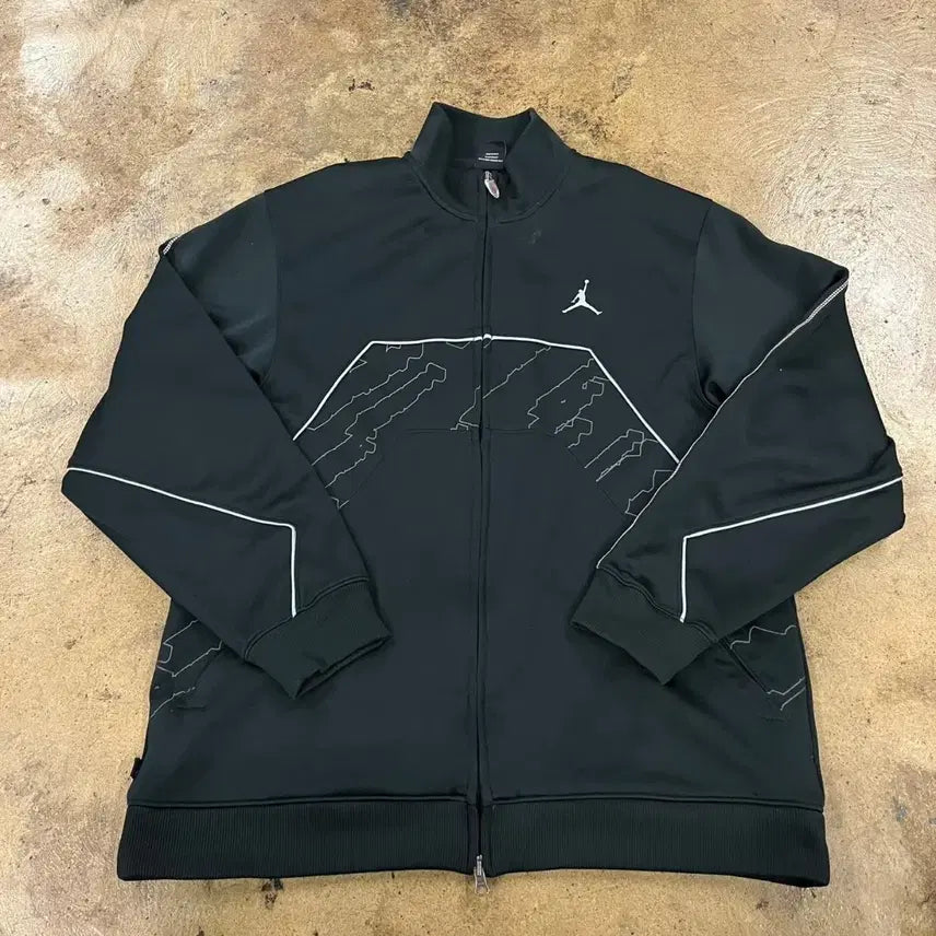 [BUNJANG] Air Jordan Black Track Jacket / [정품/L] 조던 블랙 트랙 자켓