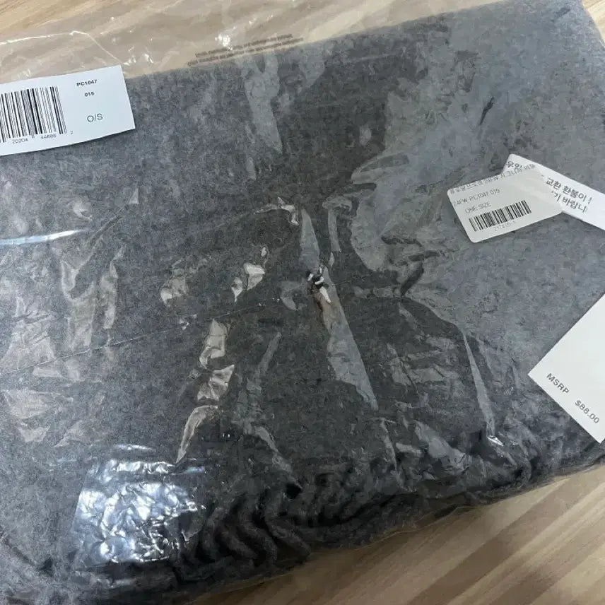 [BUNJANG] Polo Ralph Lauren Grey Scarf - Unsealed / 폴로 머플러 그레이 미개봉 새상품