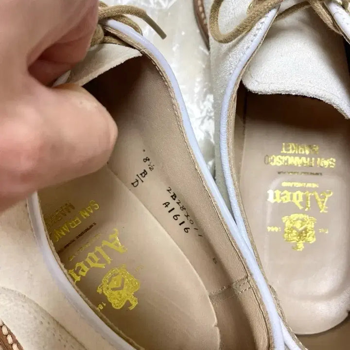 [BUNJANG] Alden 1616 San Francisco Market Exclusive White Buck 8.5D / alden 알든 1616 샌마별주 화이트벅스/8.5D