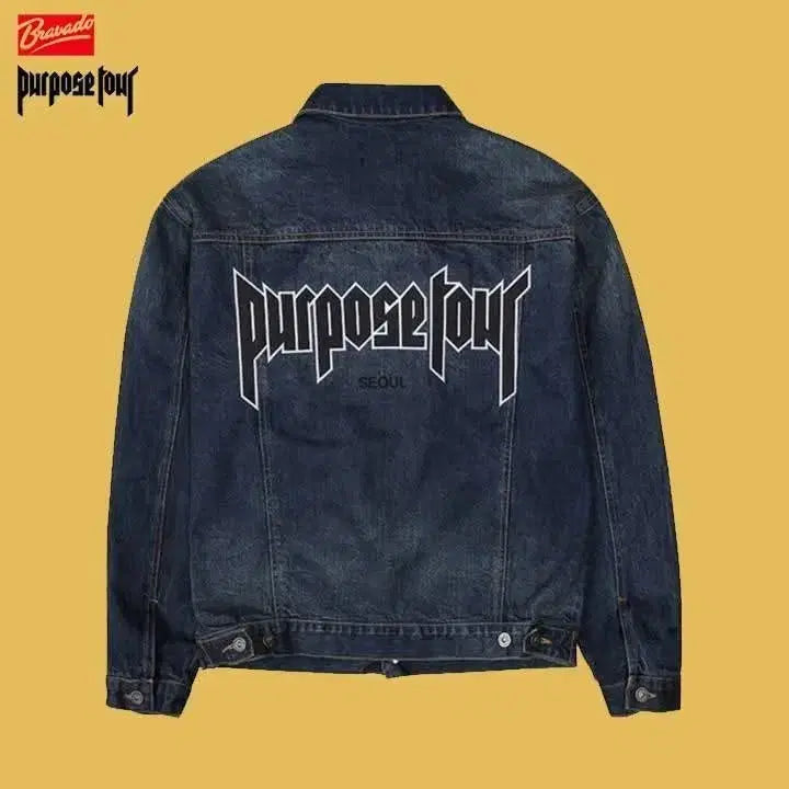 [BUNJANG] Justin Bieber Purpose Tour Denim Jacket (Seoul Limited Edition) / 새상품 저스틴 비버 서울 퍼포즈투어  청자켓 M 한국사이즈 100-105