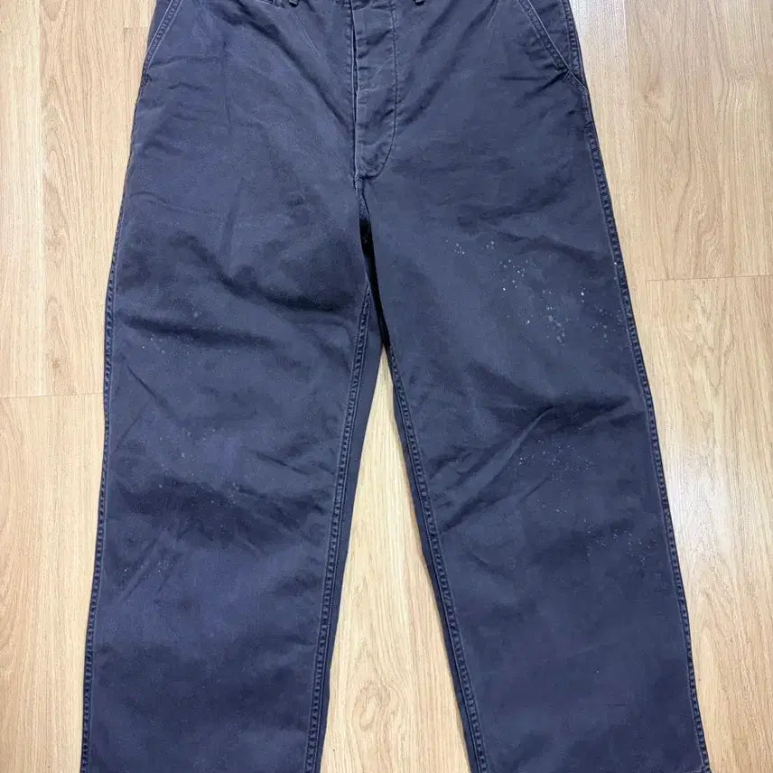 [BUNJANG] Bowwow Dusty Navy Work Trousers / [L] Bowwow 바우와우 워크 트라우저 더스티 네이비 치노