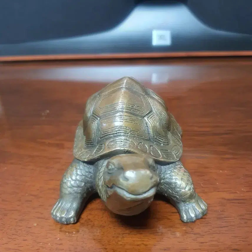 [BUNJANG] Heavy Solid Bronze Turtle Figurine / 거북이( 묵직한 통 동 )