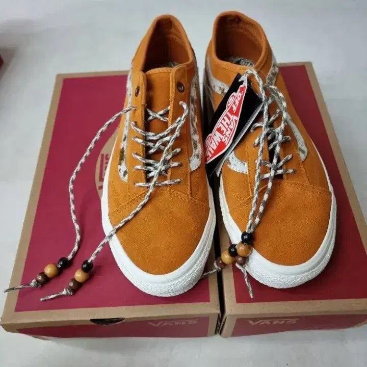 [BUNJANG] Vans Old Skool Tapered Suede Orange Sneakers (Size 270) / 올드스쿨 테이퍼드 스웨이드 270 새상품