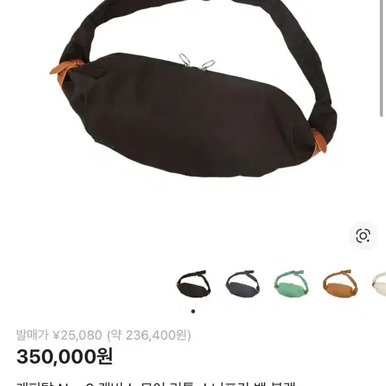 [BUNJANG] Kapital No.6 Canvas Snufkin Little Bag Black / 캐피탈 No.6 캔버스 스너프킨 리틀 백 블랙 캐피탈