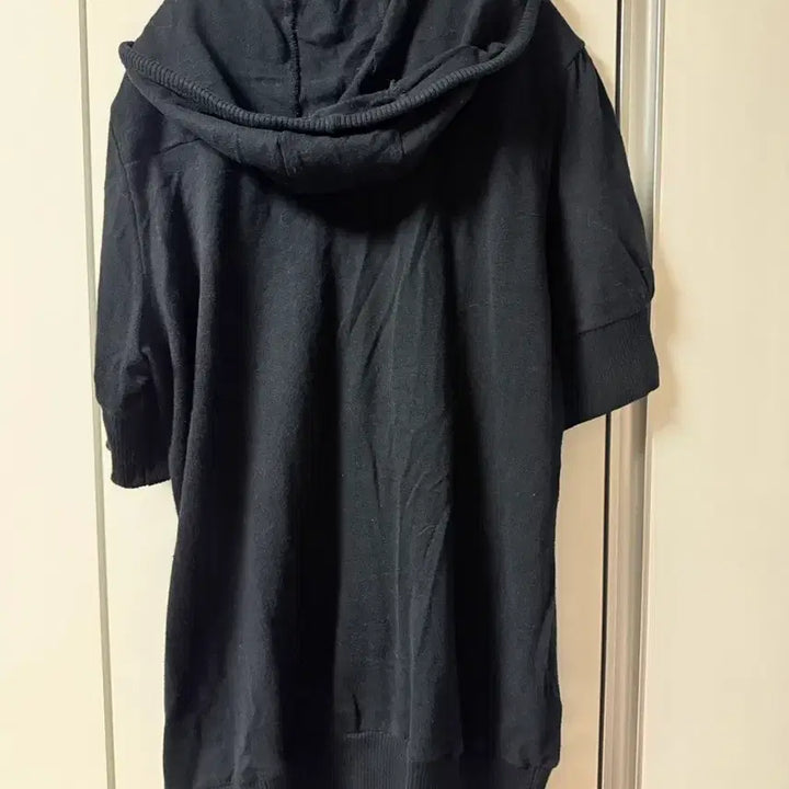 [BUNJANG] Burberry Blue Label Black Short Sleeve Zip-Up Cardigan / 버버리 블루라벨 블랙 반팔 집업 가디건