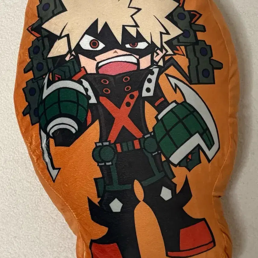 [BUNJANG] My Hero Academia Bakugo Katsuki Cushion Plush / 나의 히어로 아카데미 나히아 히로아카 스파오 바쿠고 카츠키 쿠션 인형 누