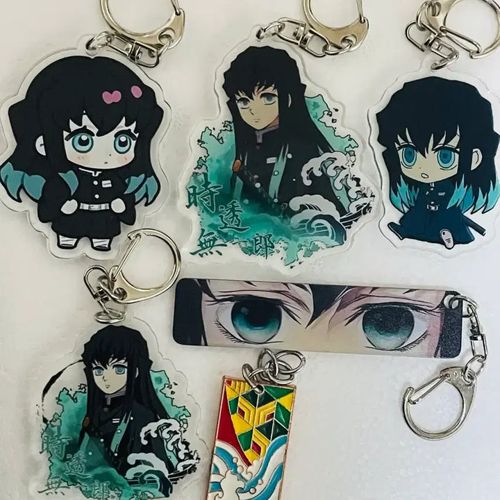 [BUNJANG] Demon Slayer Muichiro Tokito Unofficial Keychain Bundle / 일괄) 귀멸의 칼날 무이치로 비공굿 키링