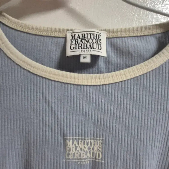 [BUNJANG] Marithe Francois Girbaud Ringer T-Shirt Light Blue M / 마리떼 프랑소와 저버 링거 티셔츠 light Blue  M