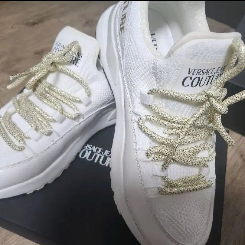 [BUNJANG] Versace Gold Sneakers (Authentic/Full Box) / 베르사체 골드 스니커즈(정품/풀박)