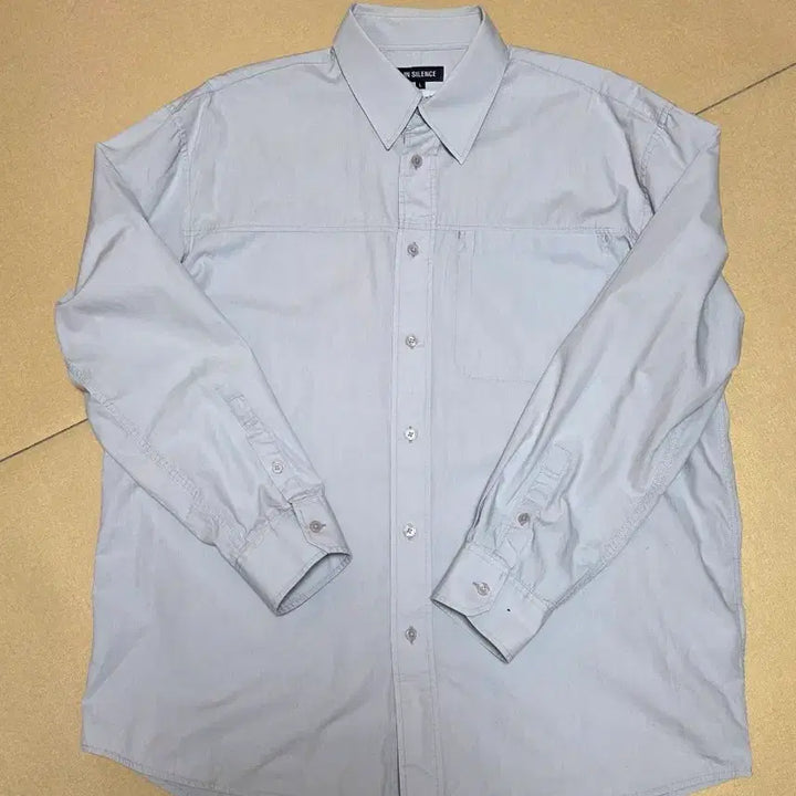[BUNJANG] InSilence Long Sleeve Shirt Light Gray Italian Fabric / 인사일런스 긴팔 셔츠 라이트 그레이 이탈리아 원단