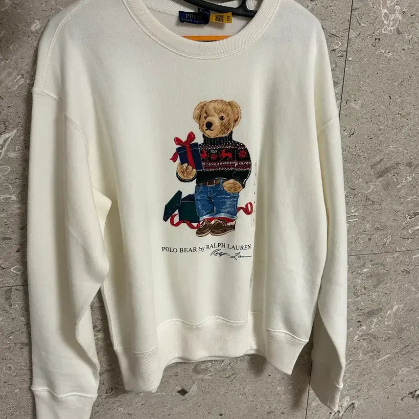 [BUNJANG] Polo Ralph Lauren Polo Bear Sweatshirt - Ivory / 폴로 랄프로렌 폴로베어 맨투맨 아이보리