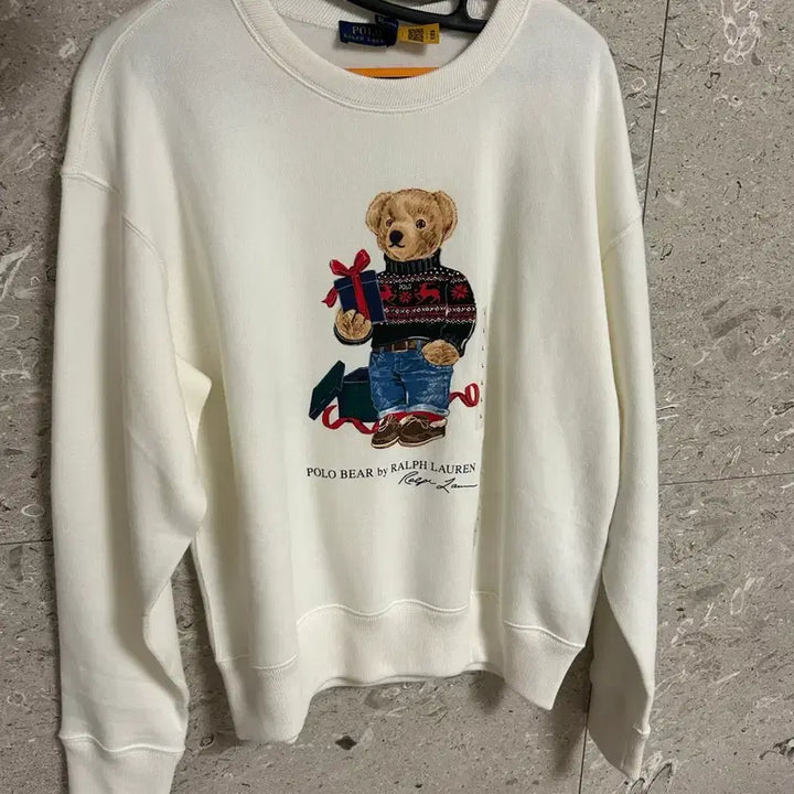 [BUNJANG] Polo Ralph Lauren Polo Bear Sweatshirt - Ivory / 폴로 랄프로렌 폴로베어 맨투맨 아이보리