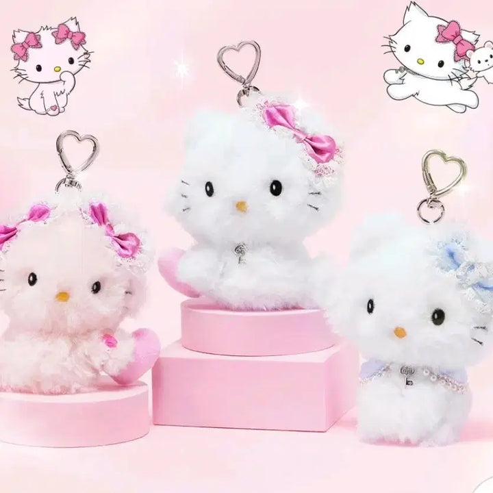 [BUNJANG] Filimili x Chami Kitty Doll Keychain Set (3 Types) / 필리밀리x챠미키티 인형키링 3종 풀세트