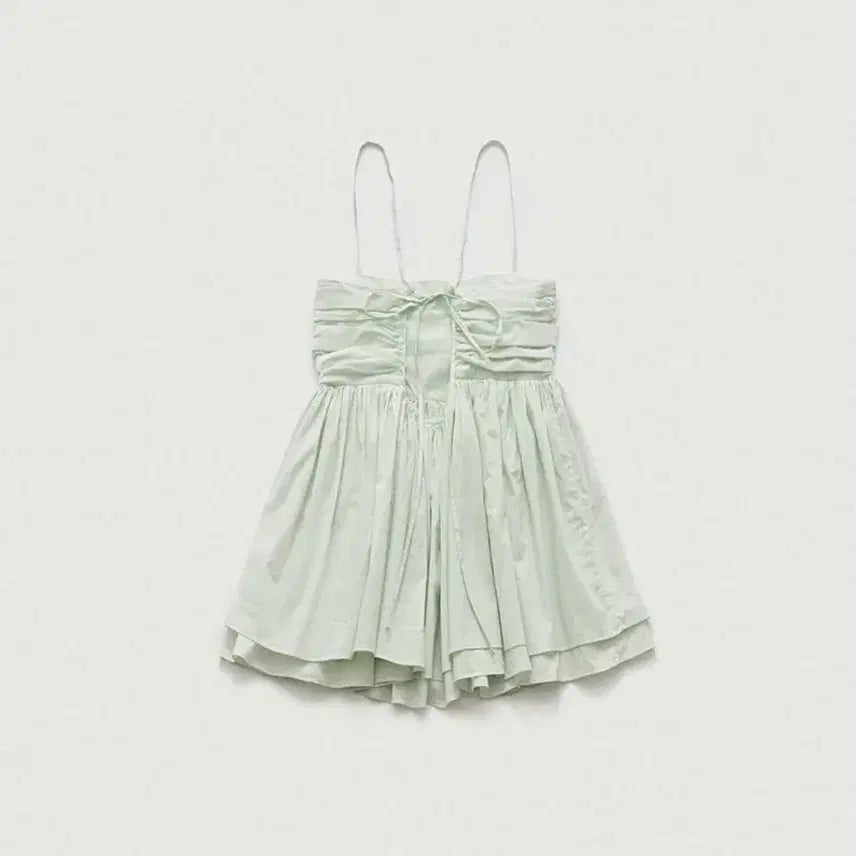 [BUNJANG] TheBarnet Mint Crepe Sleeveless Top / 더바넷 민트 크레페 슬리브리스 탑