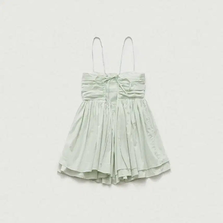 [BUNJANG] TheBarnet Mint Crepe Sleeveless Top / 더바넷 민트 크레페 슬리브리스 탑