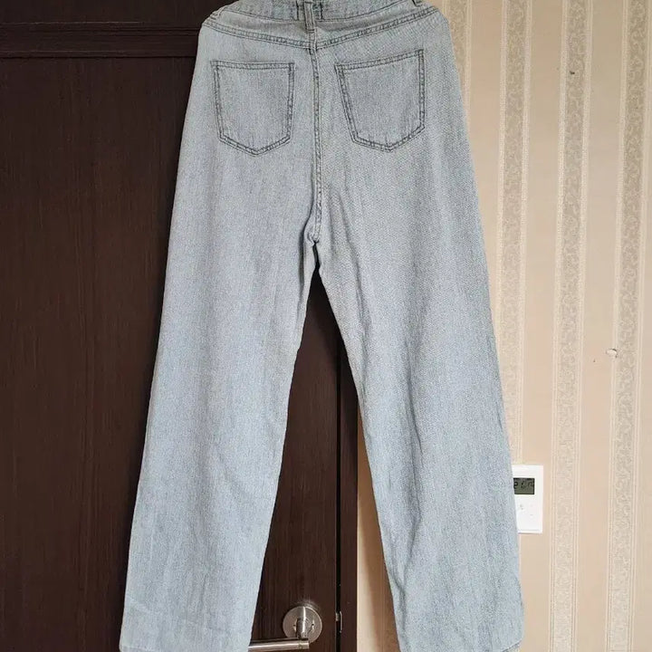 [BUNJANG] Light Wash Denim Wide Fit Summer Pants / 연청 여름대님