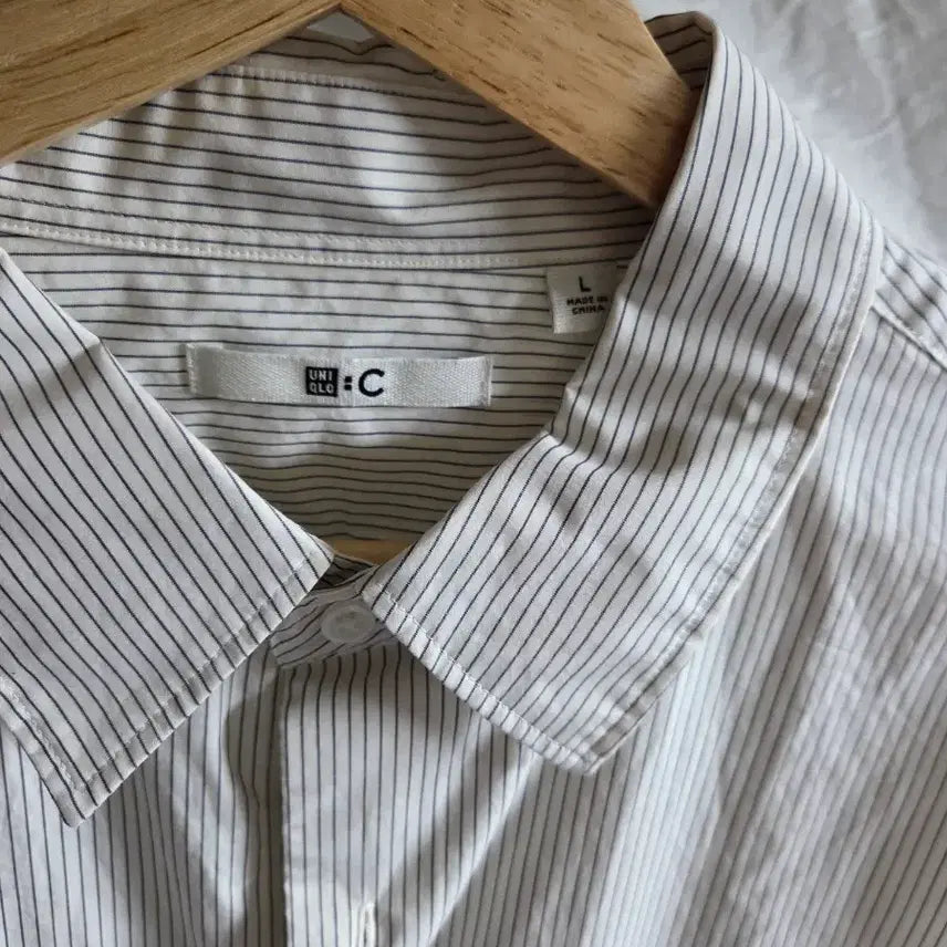 [BUNJANG] Uniqlo C Striped Shirt XL / 유니클로 C 스트라이프 셔츠 XL