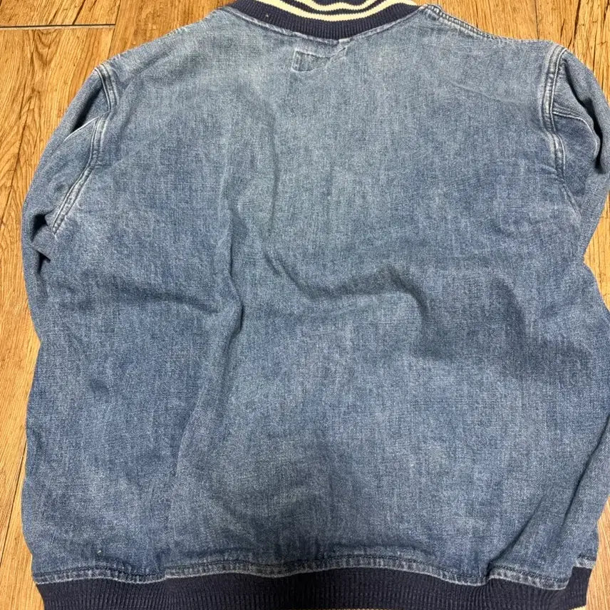 [BUNJANG] Polo Ralph Lauren Denim Varsity Jacket / 폴로 랄프 로렌 데님 바시티 자켓