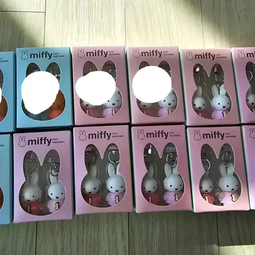 [BUNJANG] Miffy Mini Keyring Doll Set (2 Pieces) / 미피 미니 키홀더 인형 키링 2개 세트