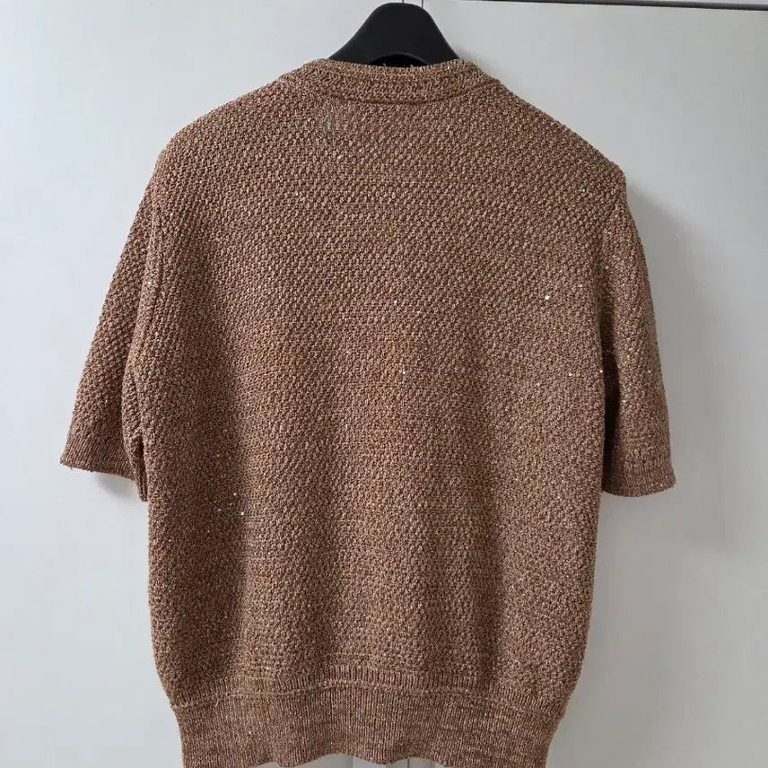 [BUNJANG] Melon Paris Gold Pearl Cardigan Knit / 멜본 가디건니트 미착용