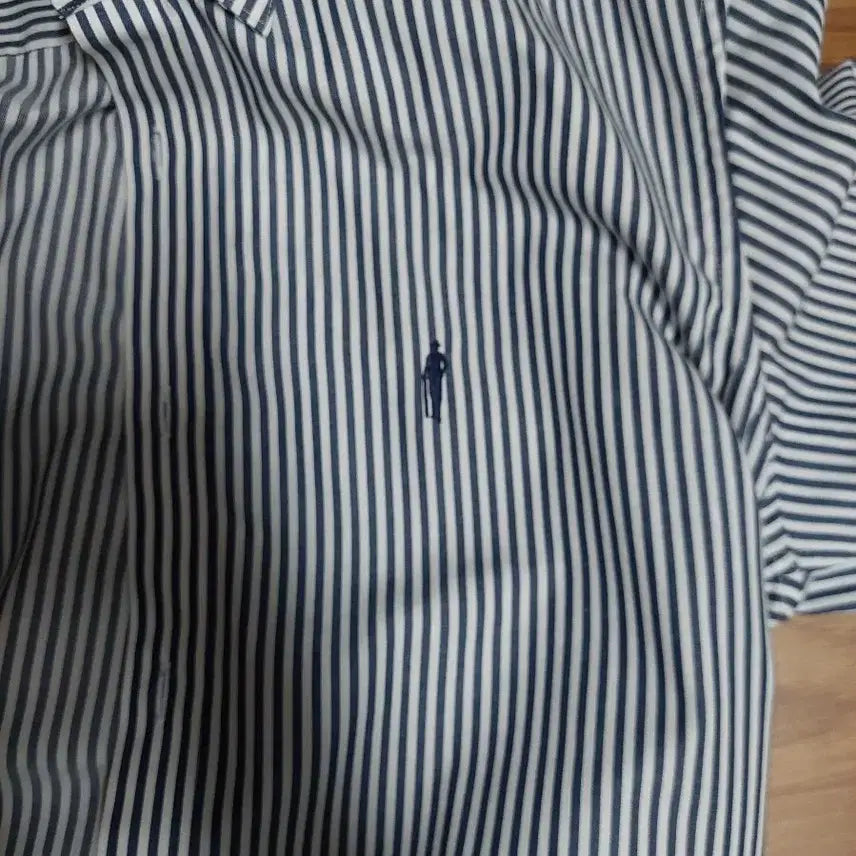 [BUNJANG] Yezac Navy Stripe Dress Shirt / YEZAC예작 네이비 스트라이프 와이셔츠 남방100