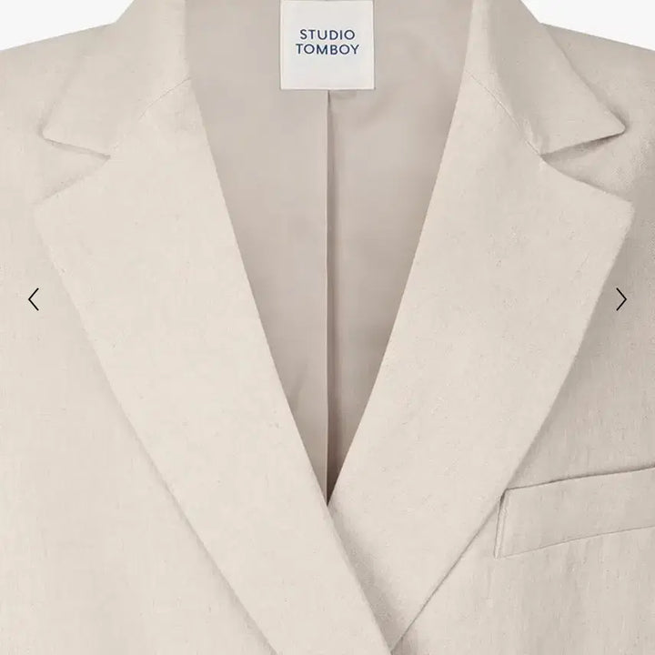 [BUNJANG] Studio Tomboy Linen Blend Short Sleeve Jacket / 스튜디오톰보이 린넨혼방 반팔자켓