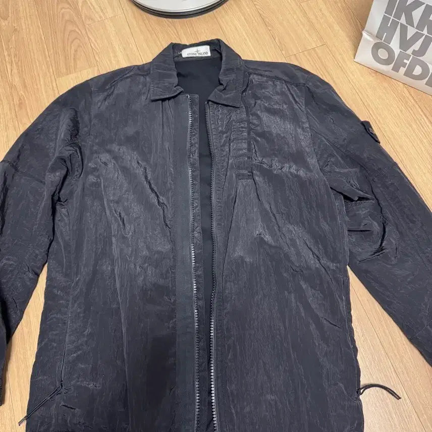 [BUNJANG] Stone Island Nylon Metal Jacket Black L / 스톤아일랜드 나일론메탈 자켓 L