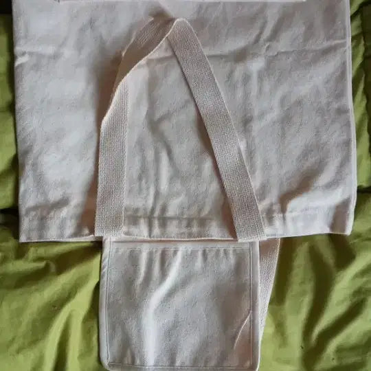 [BUNJANG] Flower Print Canvas Tote Bag - Ivory / 미사용) 새 상품) 플라워 프린트 아이보리 캔버스 토트백