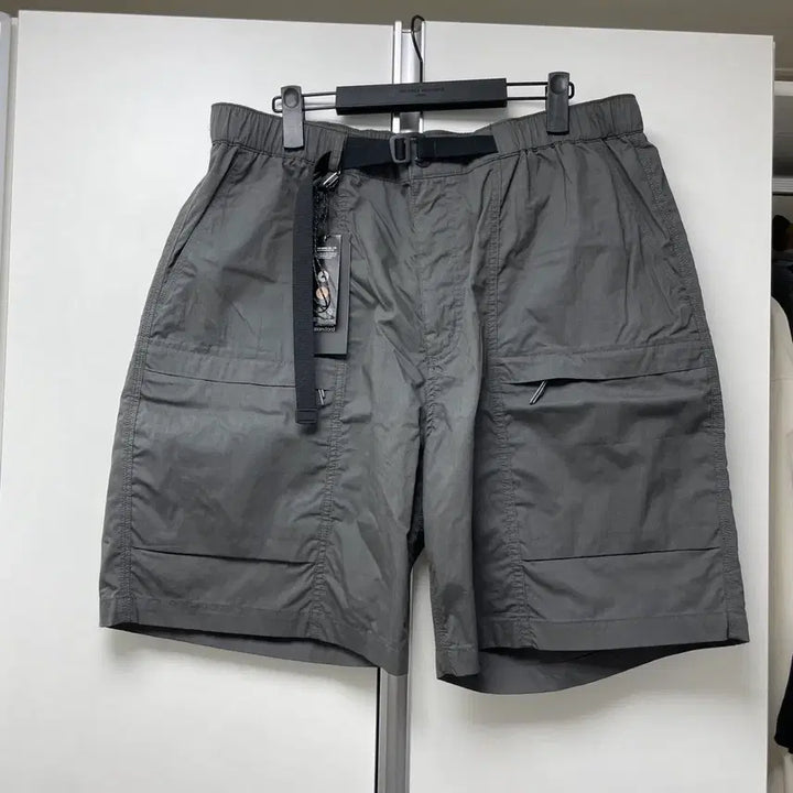 [BUNJANG] Musinsa Standard City Leisure CN Belted Utility Shorts Grey / (새상품) 무탠다드 시티 레저 CN 벨티드 유틸리티 쇼츠 [그레이] 38