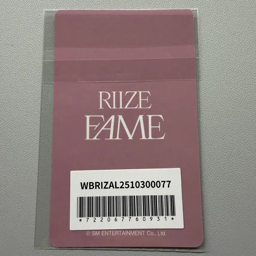 [BUNJANG] RIIZE Anton FAME Weverse Photocard / 라이즈 앤톤 fame 위버스 포토카드