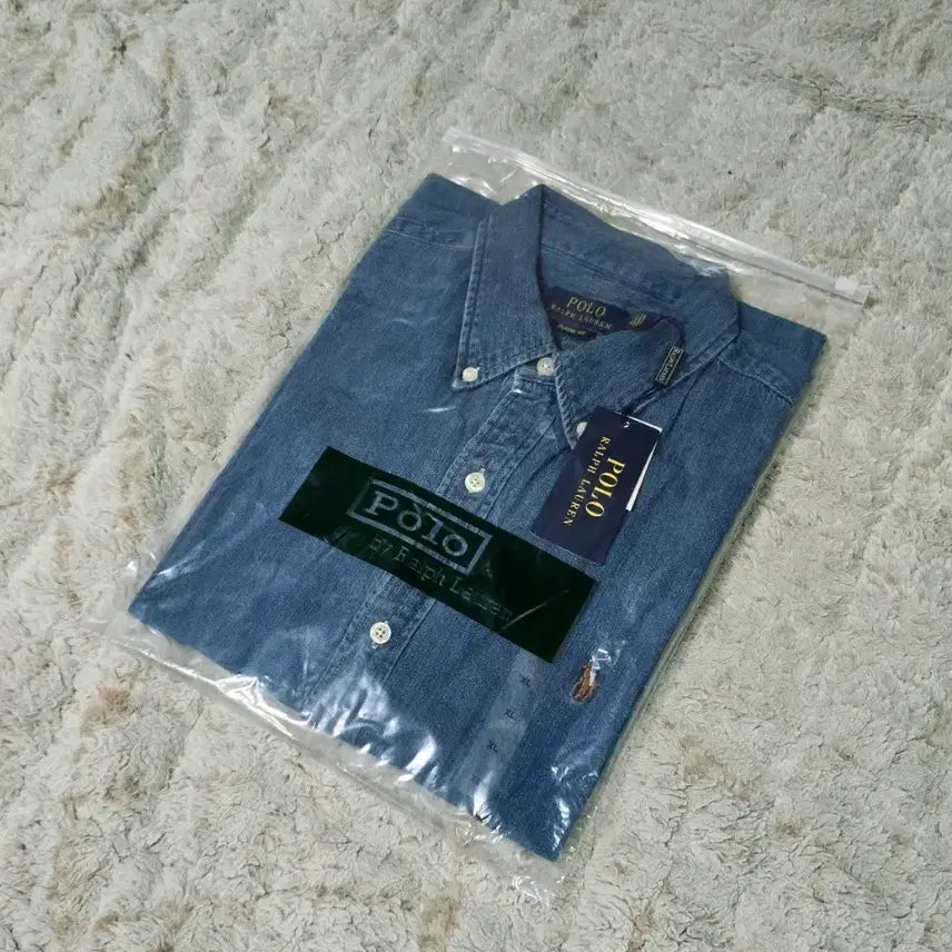 [BUNJANG] Polo Ralph Lauren Classic Fit Mid-Wash Denim Shirt / 폴로 랄프로렌 중청 데님 셔츠 클래식핏 새제품