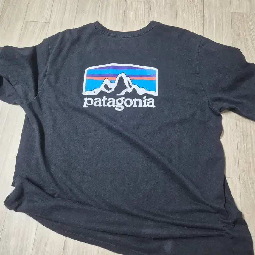 [BUNJANG] Patagonia Black Short Sleeve T-Shirt / 파타고니아 블랙 반팔 티셔츠