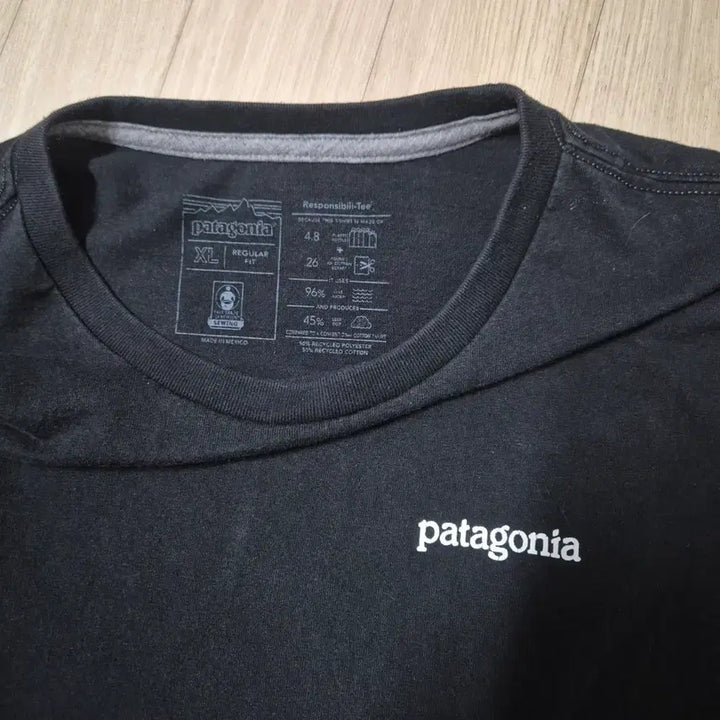 [BUNJANG] Patagonia Black Short Sleeve T-Shirt / 파타고니아 블랙 반팔 티셔츠