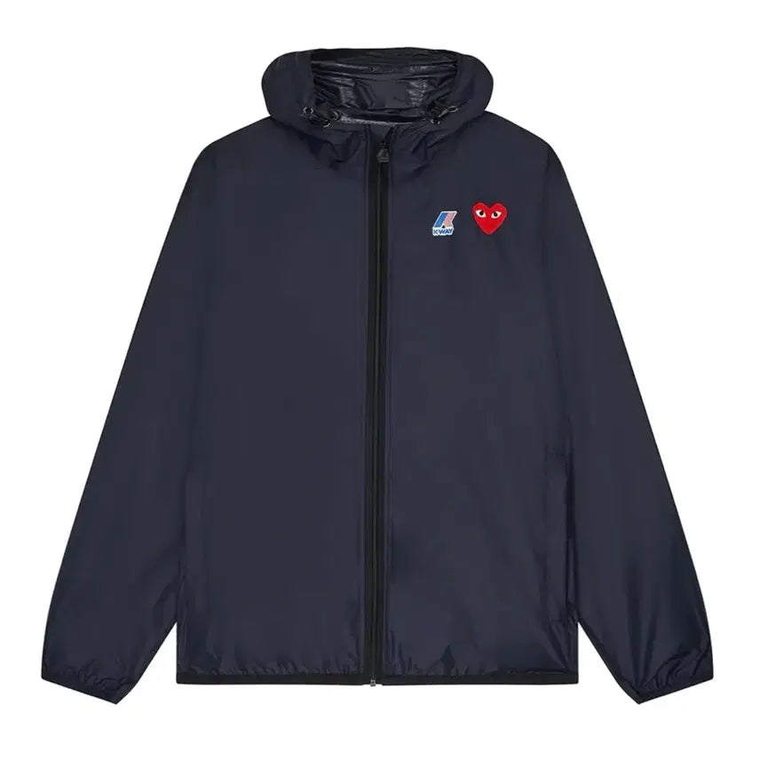 [BUNJANG] Kway x Comme des Garçons Navy Windbreaker M / KWAY X 꼼데가르송 바람막이 네이비 M 사이즈