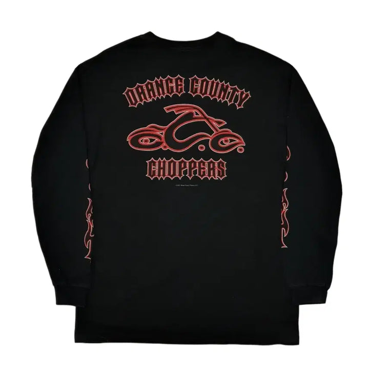 [BUNJANG] Orange County Choppers Flame Long Sleeve T-Shirt XL / 오렌지카운티 초퍼스 플레임 롱슬리브 티셔츠 XL (105)