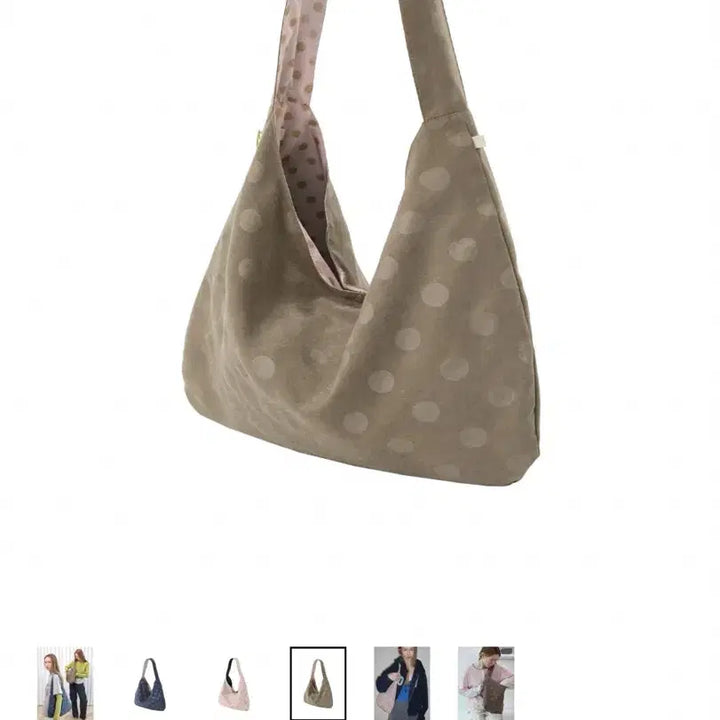 [BUNJANG] Forever Reversible Dot Bag - Brown / 포에브 리버서블 도트백 브라운