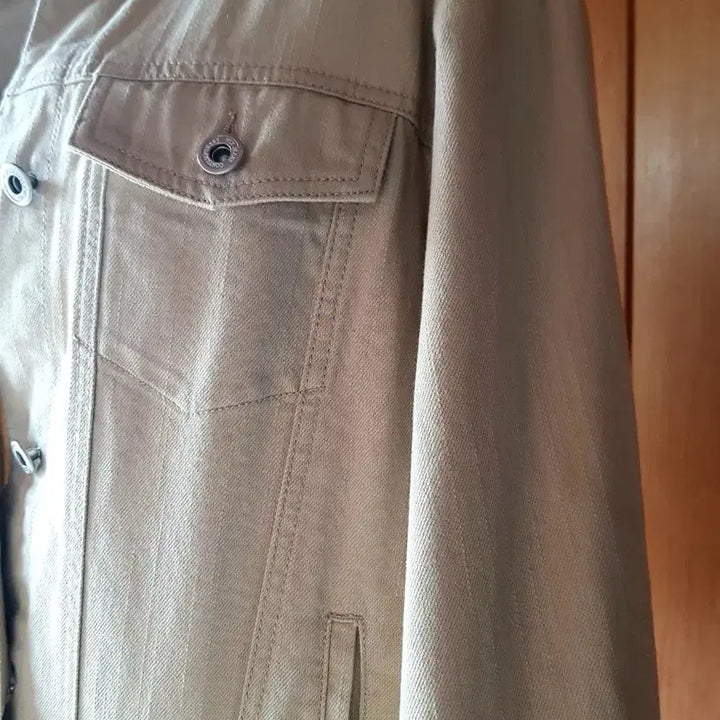 [BUNJANG] NIX Cream Beige Denim Jacket Trucker / 닉스 크림베이지 데님자켓 트러커