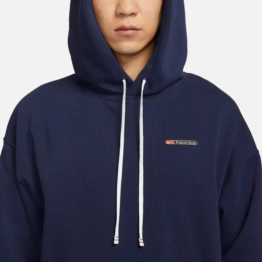 [BUNJANG] Nike Track Club Dri-Fit Fleece Running Pullover Hoodie Navy / 나이키 트랙 클럽 드라이핏 플리스 러닝 풀오버 후드 네이비