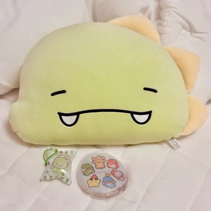 [BUNJANG] Pixelie Ddeultip Dinosaur Cushion Snack Bag Keyring Misuban Special Edition Hot Pack Goods / 픽셀리 뜰팁 공룡 쿠션 과자봉지 키링 미수반 특전 핫팩 굿즈