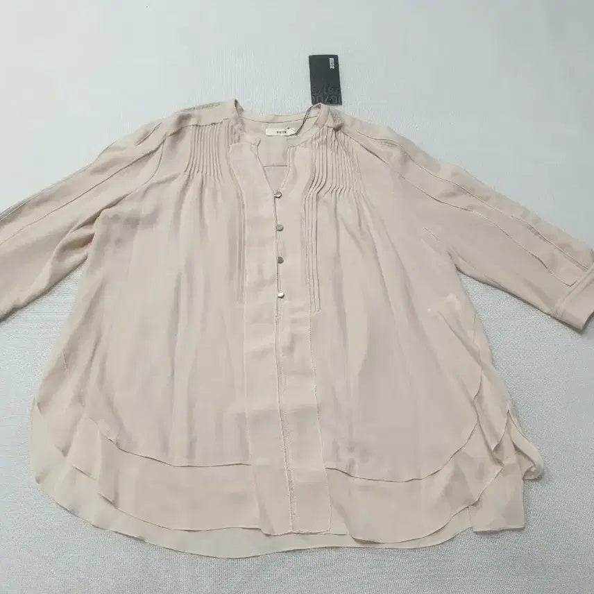 [BUNJANG] System Beige 3/4 Sleeve Blouse (Women&