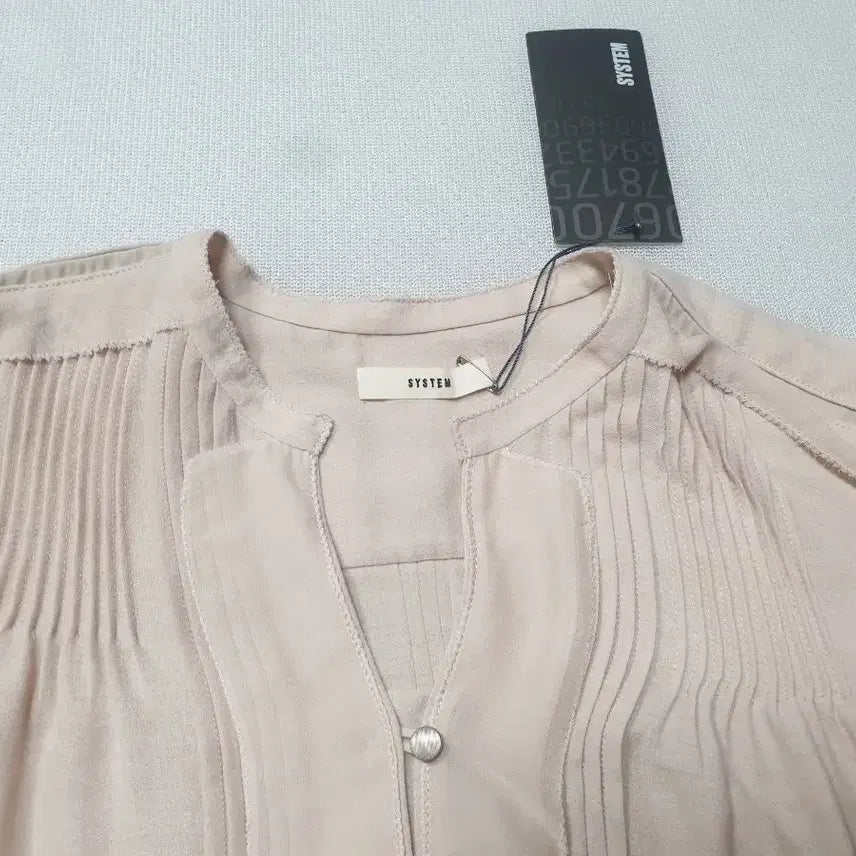[BUNJANG] System Beige 3/4 Sleeve Blouse (Women&
