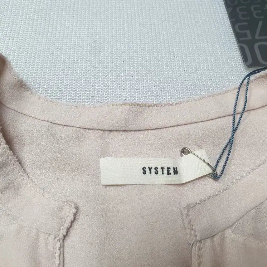 [BUNJANG] System Beige 3/4 Sleeve Blouse (Women&