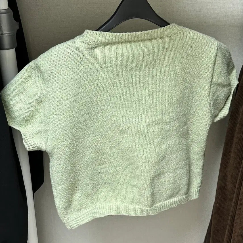 [BUNJANG] Attirance Round Neck Short Sleeve Knit / 아뜨랑스 라운드넥 반팔니트