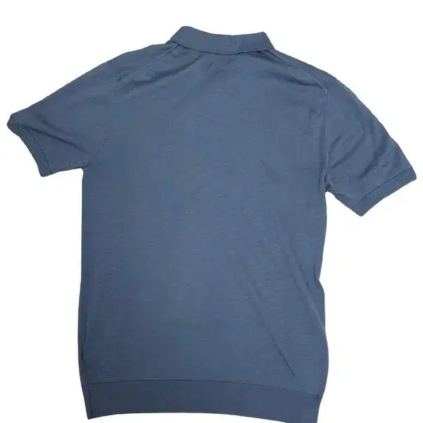 [BUNJANG] COS Silk Cotton Collar T-Shirt Men S Navy / COS 실크 코튼 카라티 | Men S
