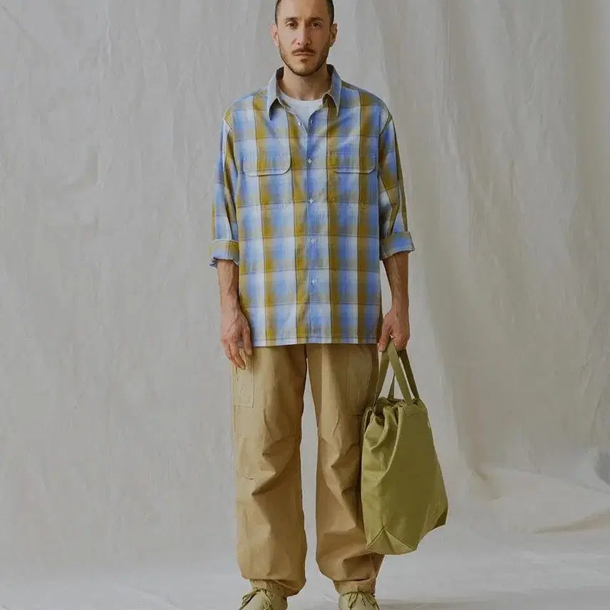 [BUNJANG] Nanamica Regular Collar Pique Shirt Yellow L / 나나미카 레귤러 카라 피케 셔츠 엘로우 L
