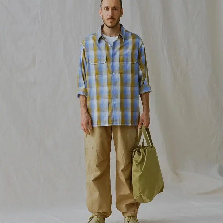 [BUNJANG] Nanamica Regular Collar Pique Shirt Yellow L / 나나미카 레귤러 카라 피케 셔츠 엘로우 L