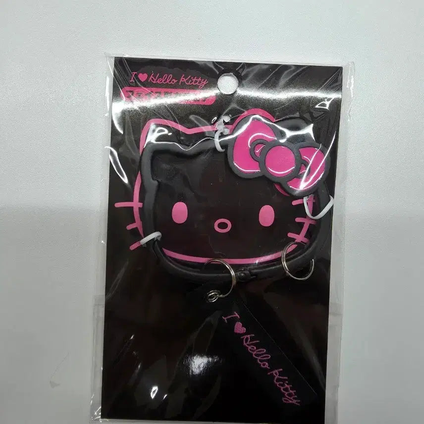 [BUNJANG] Sanrio Hello Kitty Face Carabiner Black / 산리오 헬로키티 페이스형 카라비너 블랙